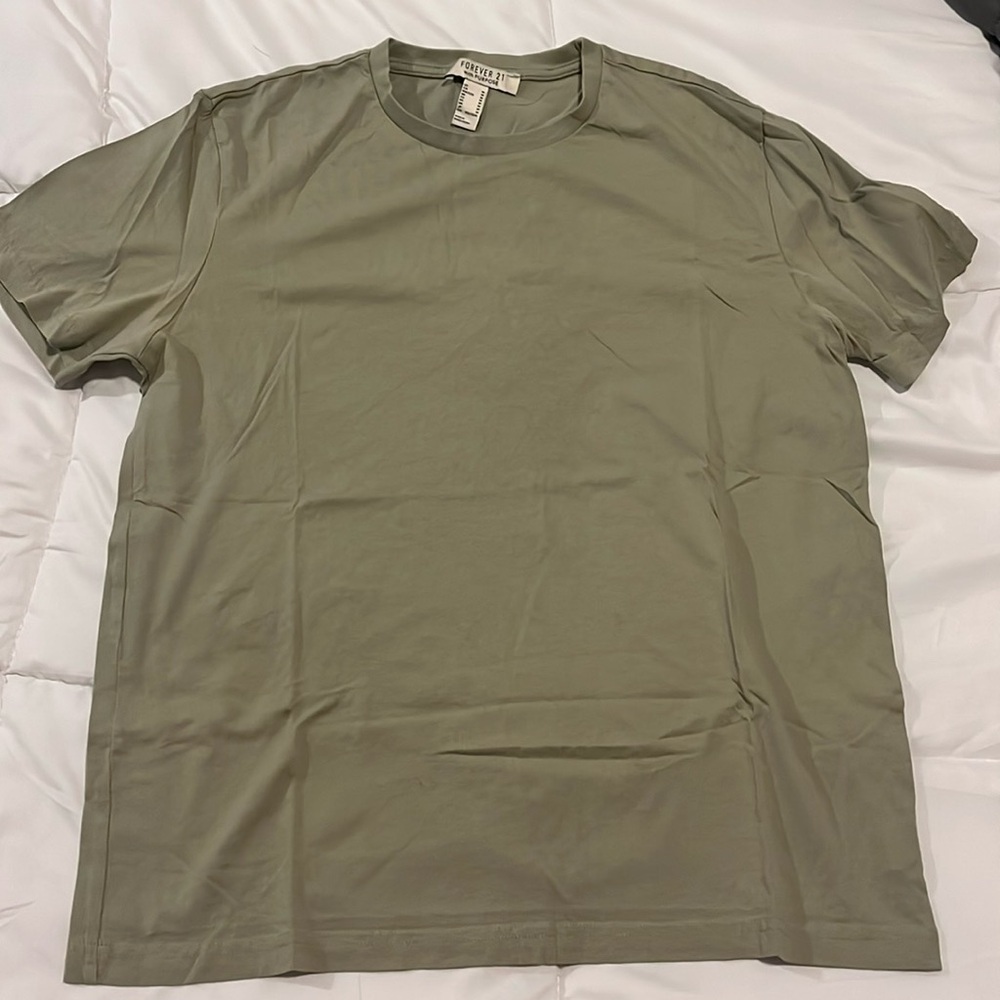Forever 21 Olive Green Short Sleeve Tee